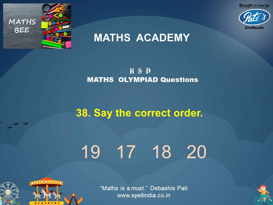 Maths Olympiad exams ... Practice Sample Questions